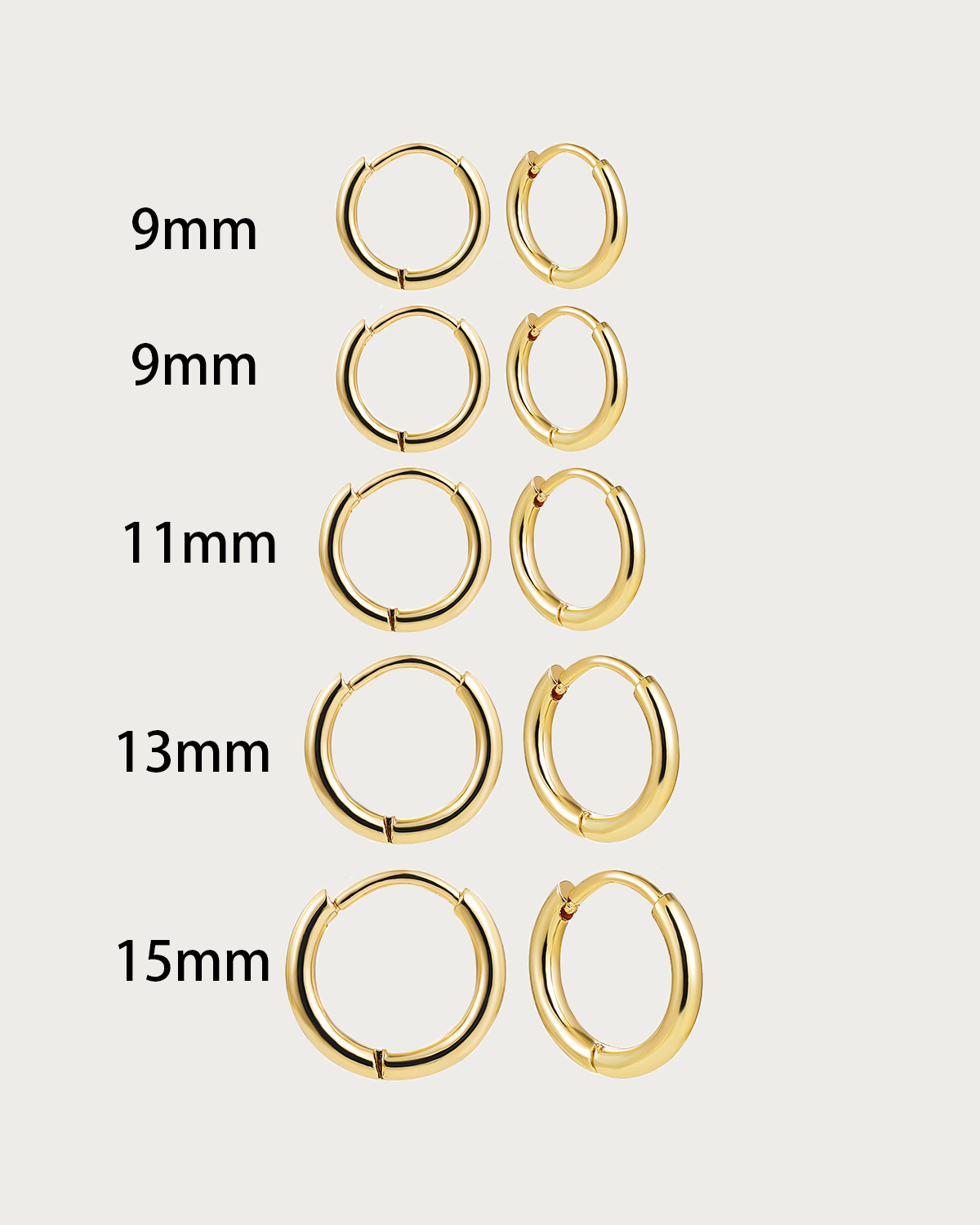 Apphia Small Golden Hoop Earrings