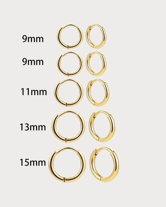 Apphia Small Golden Hoop Earrings