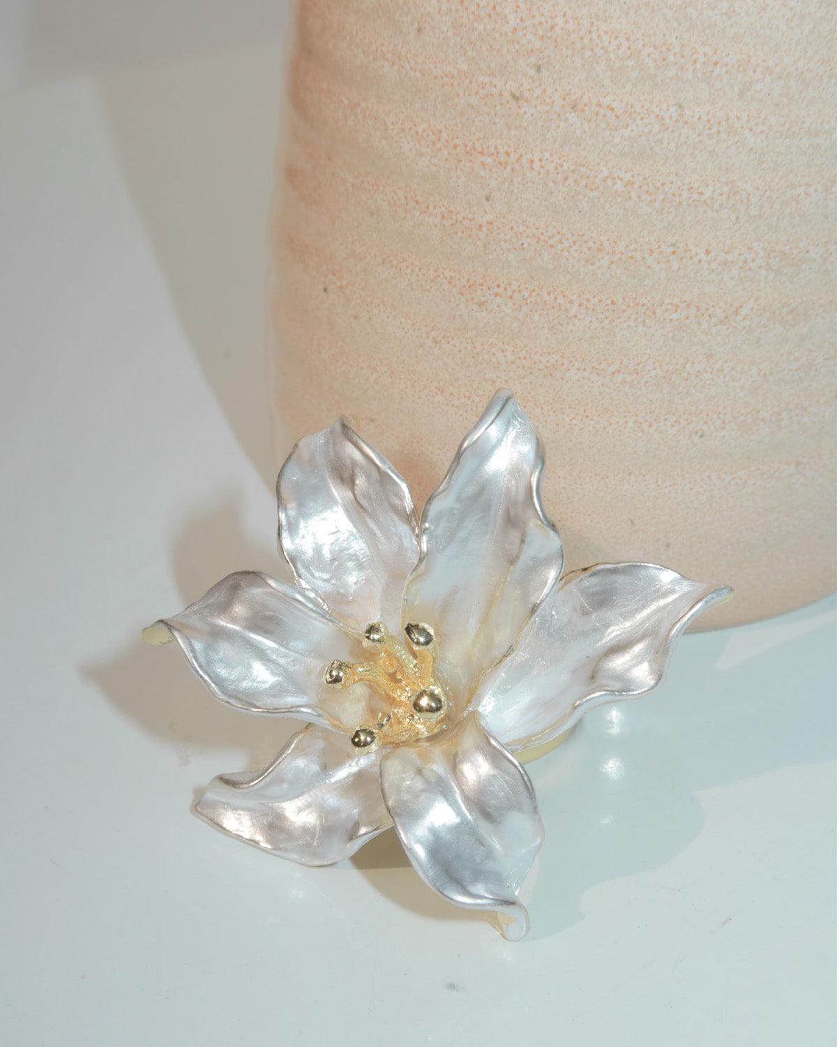 Sherry Enamel Flower Ring
