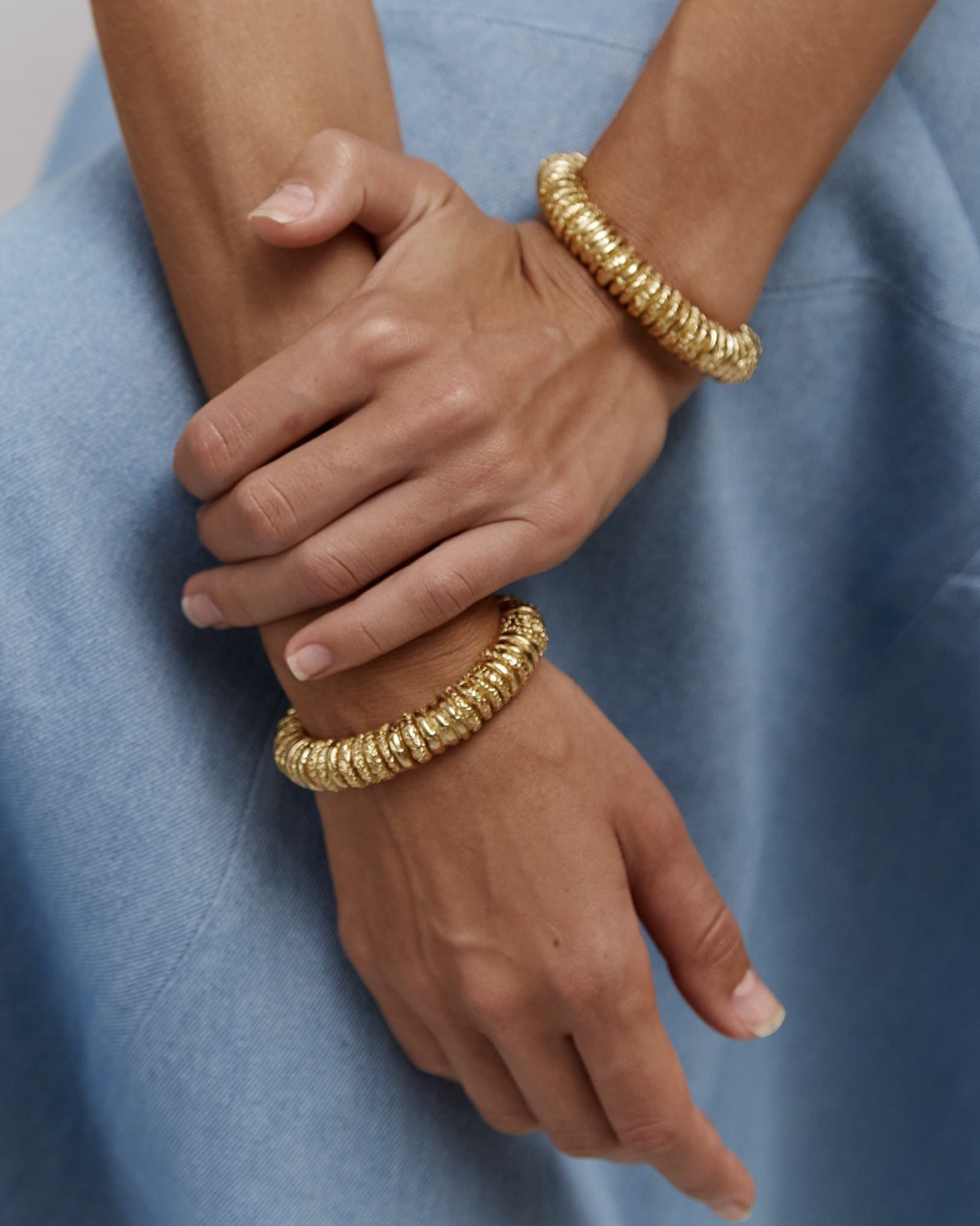 Sebastiane Capital Golden Bangle