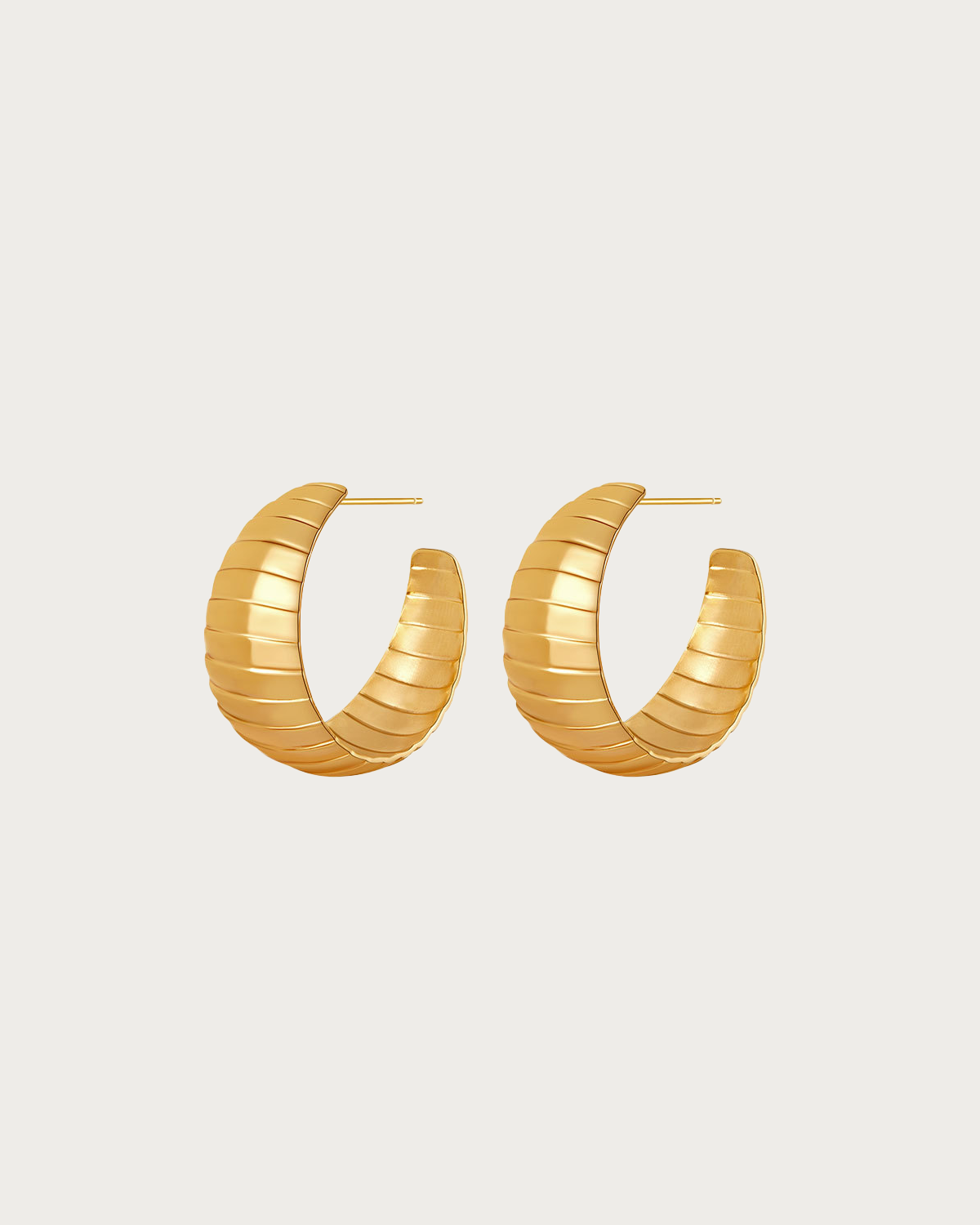 Salome Golden Hoop Earrings