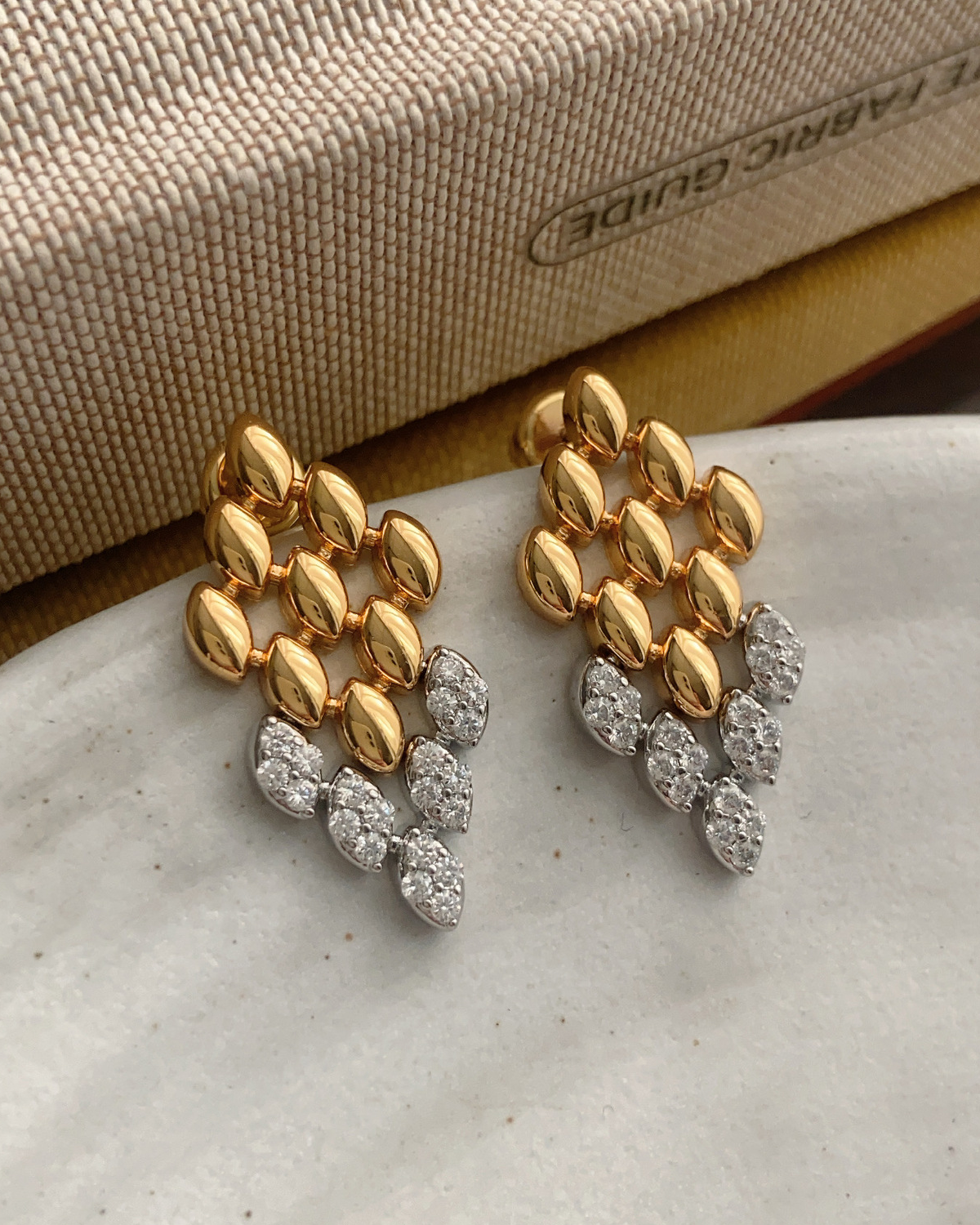 Brianna Cocktail Golden Earrings