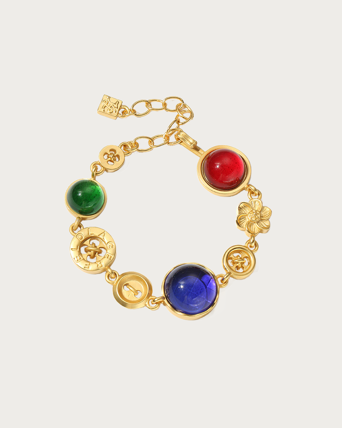 Madeline Vintage Gemstone Golden Bracelet
