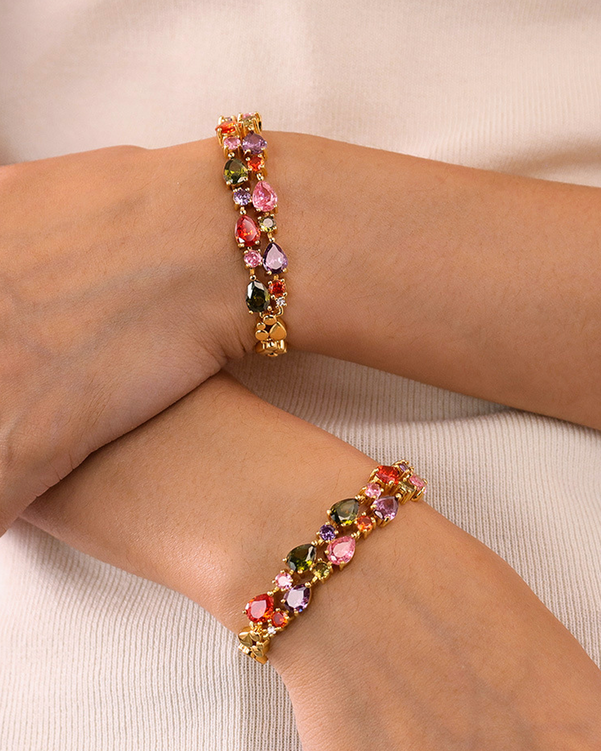 Ada Colorful Golden Bracelet