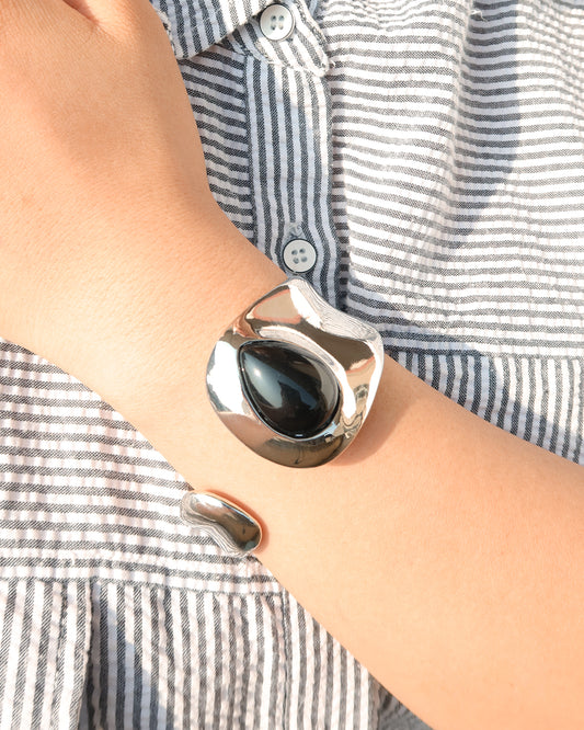 Patricia Open Cuff Silver Bangle