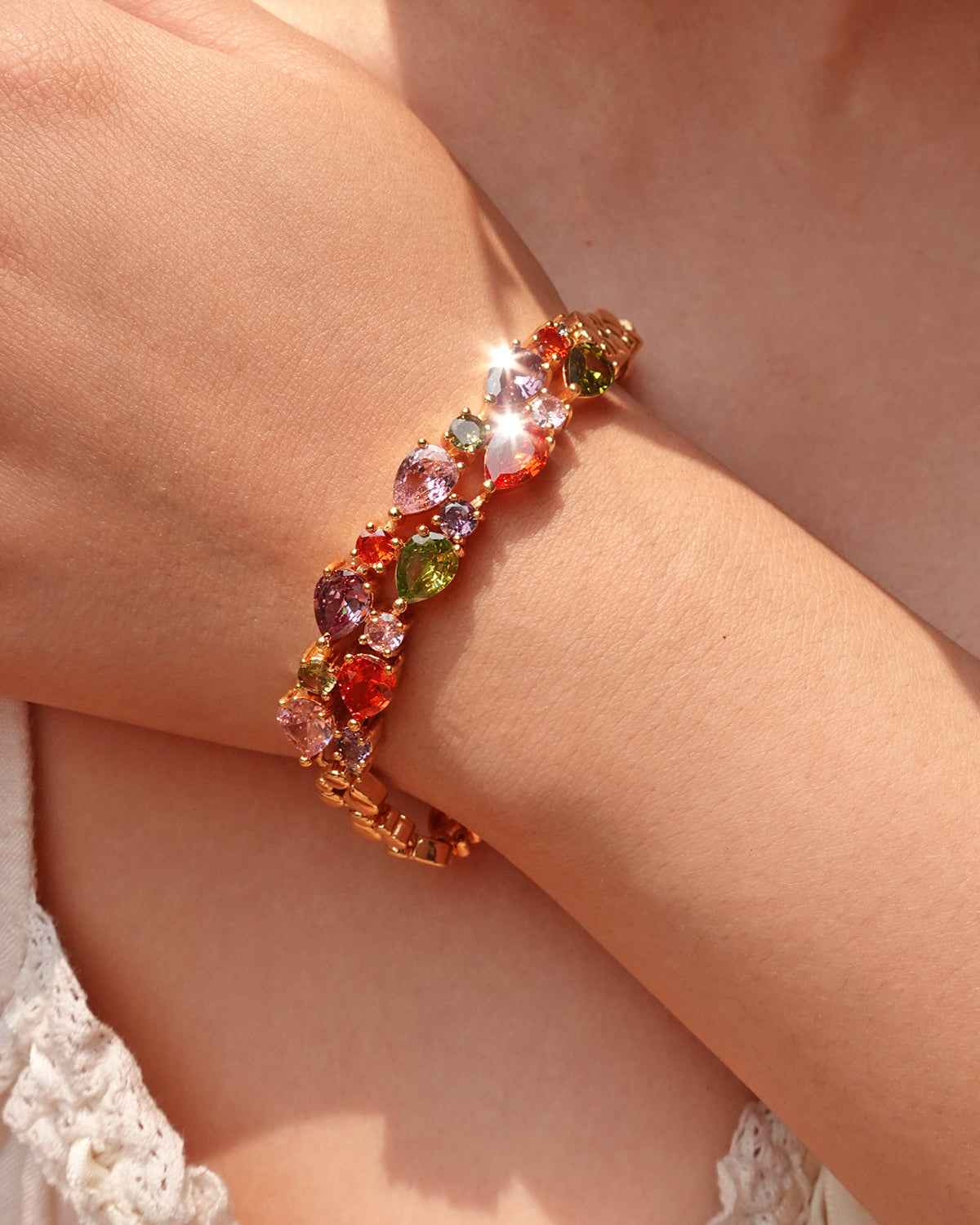 Ada Colorful Golden Bracelet