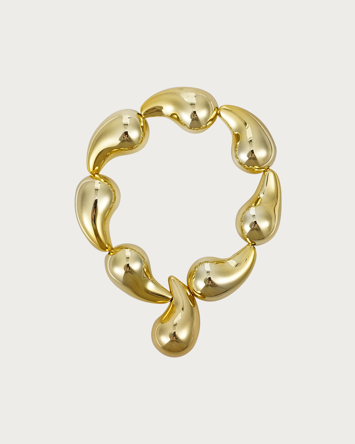 Andrea Water Drop Stretch Golden Bracelet