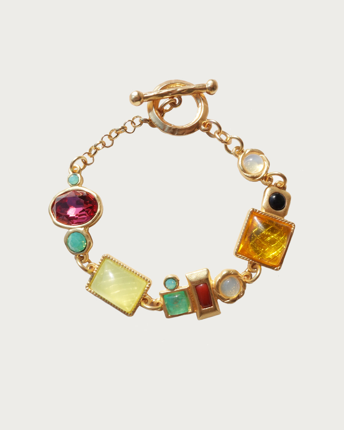 April Vintage Geometry Golden Bracelet