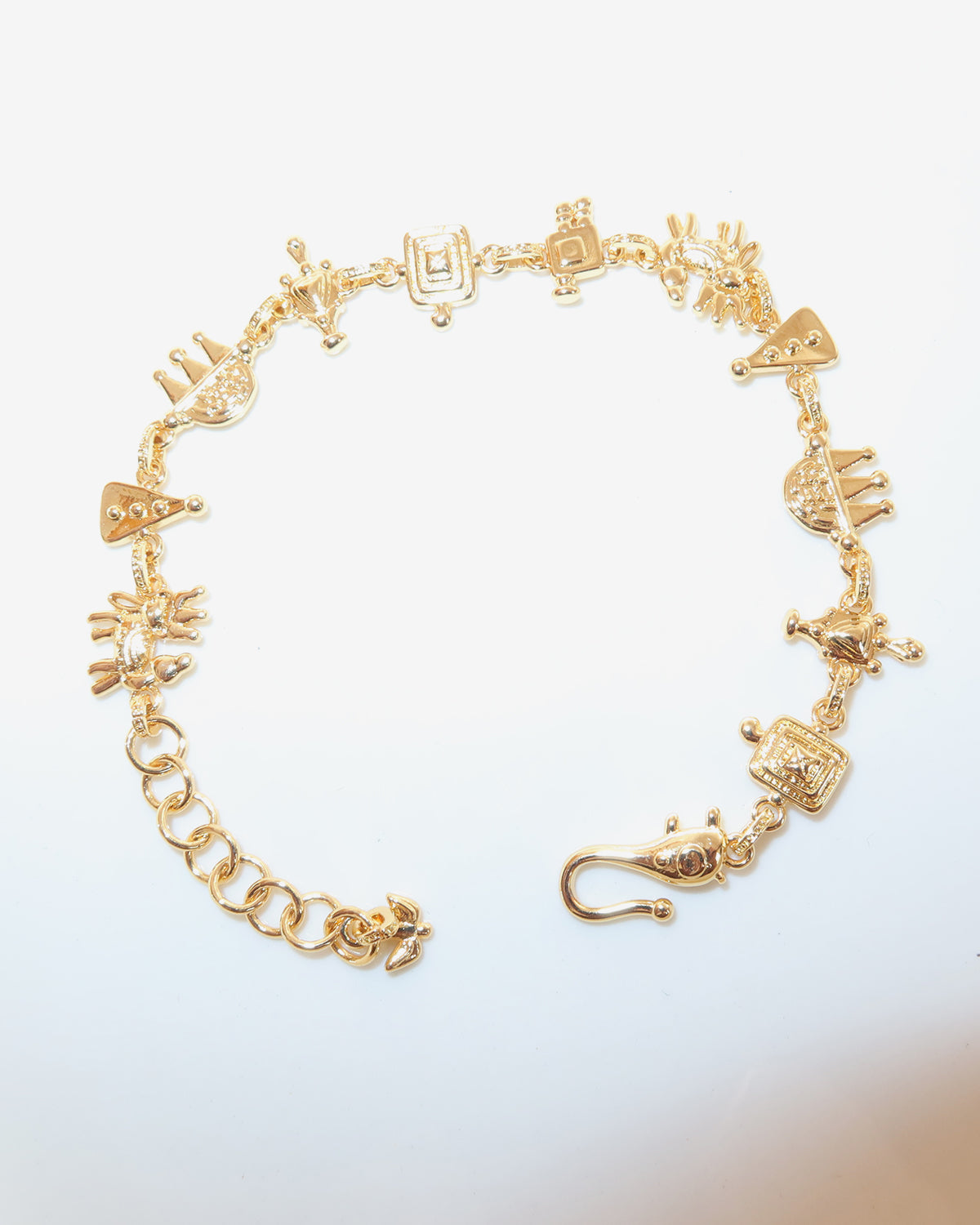 Priscilla Ancient Egyptian Pattern Golden Bracelet