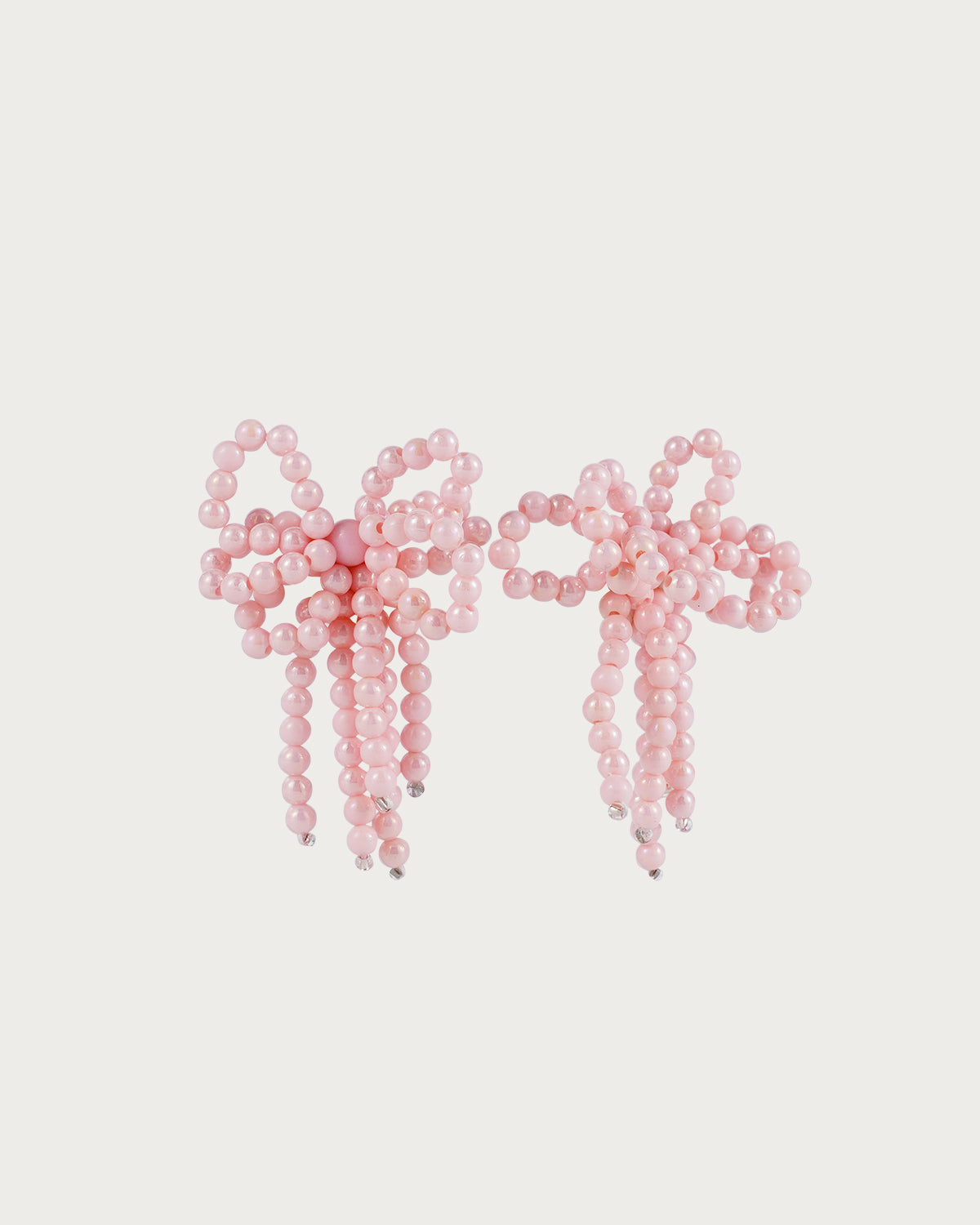 Sheila Sweet Bow Tie Beaded Stud Earrings(2 Colors)