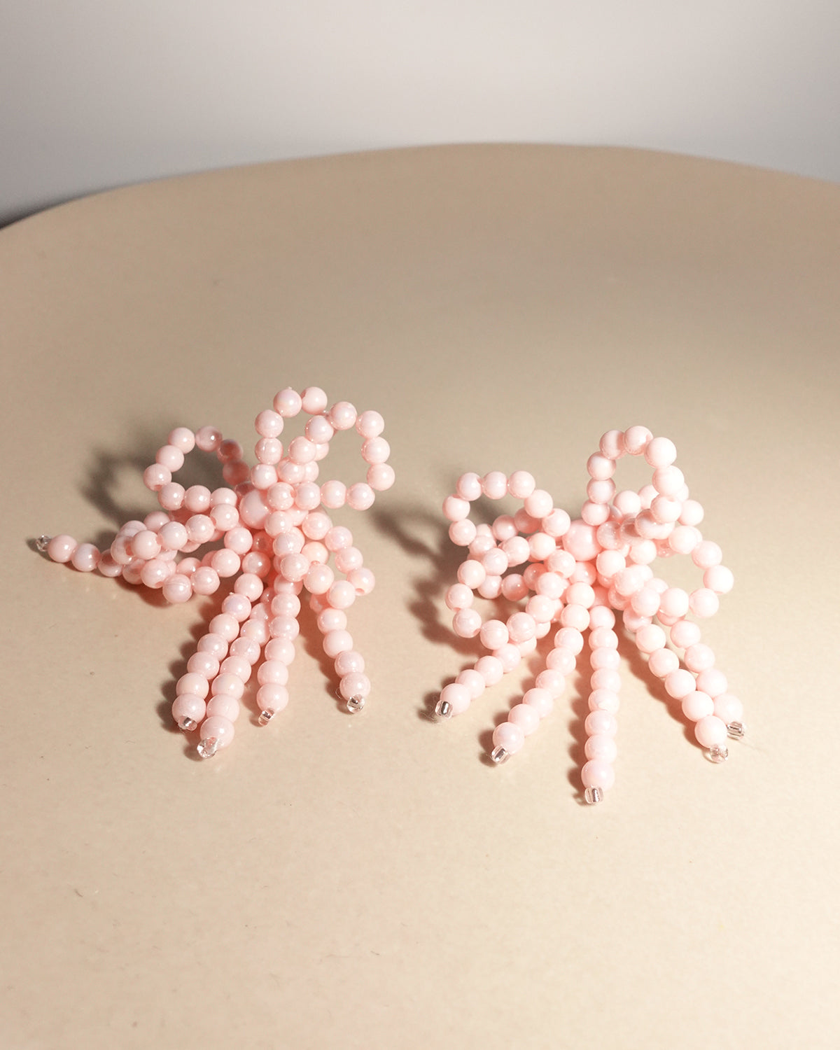Sheila Sweet Bow Tie Beaded Stud Earrings(2 Colors)