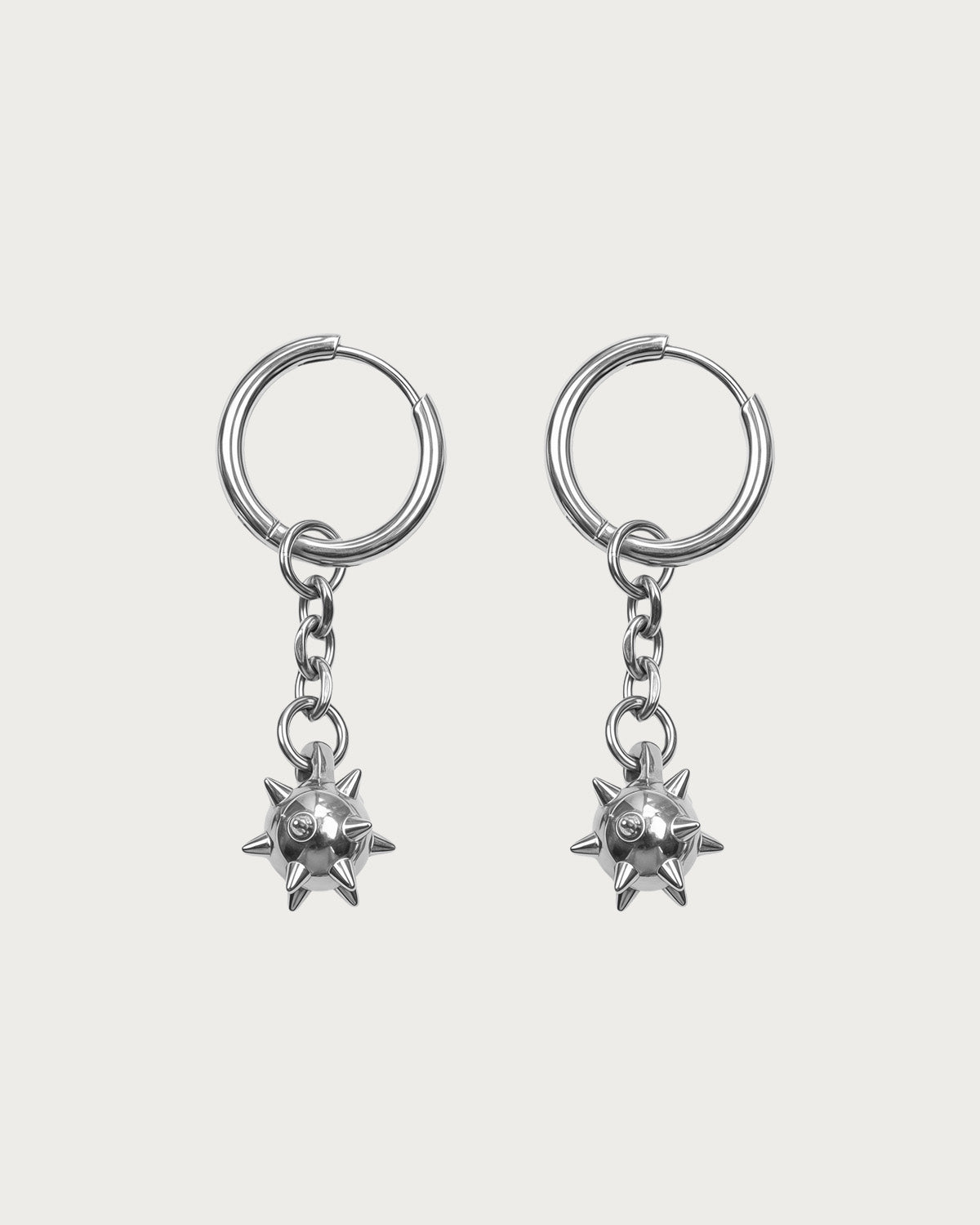 Veda Mace Charm Golden Drop Earrings