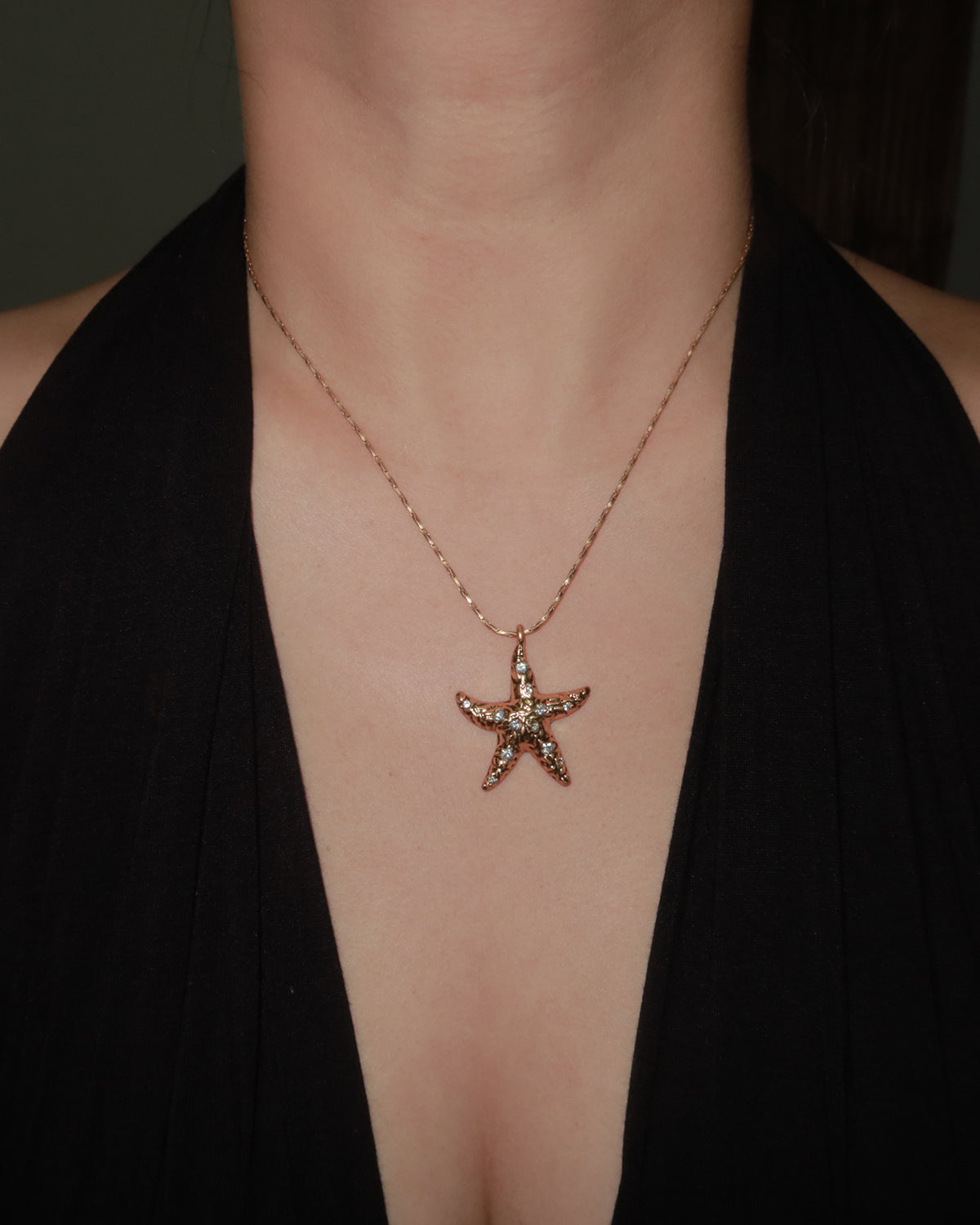 Murray Starfish Golden Pendant Necklace