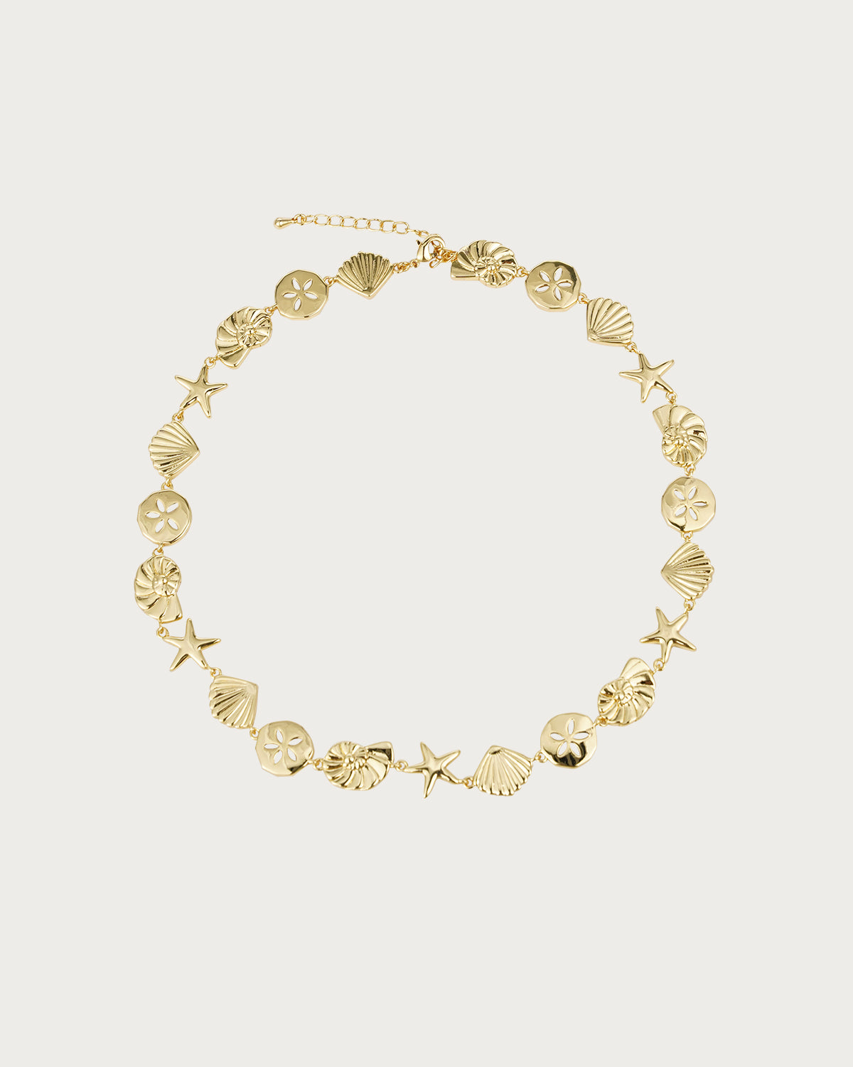 Meredith Star Shell Golden Necklace