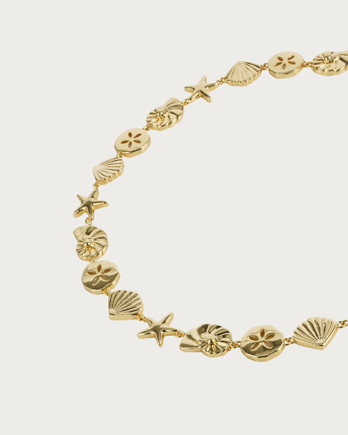 Star Shell Golden Necklace