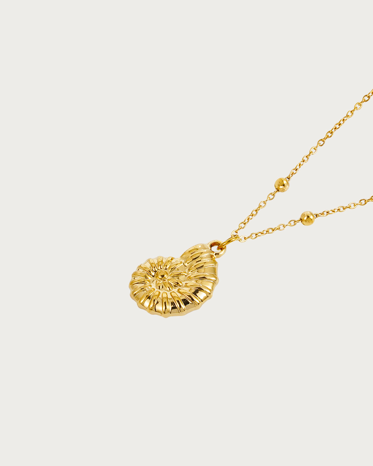 Lynn Conch Golden Pendant Necklace