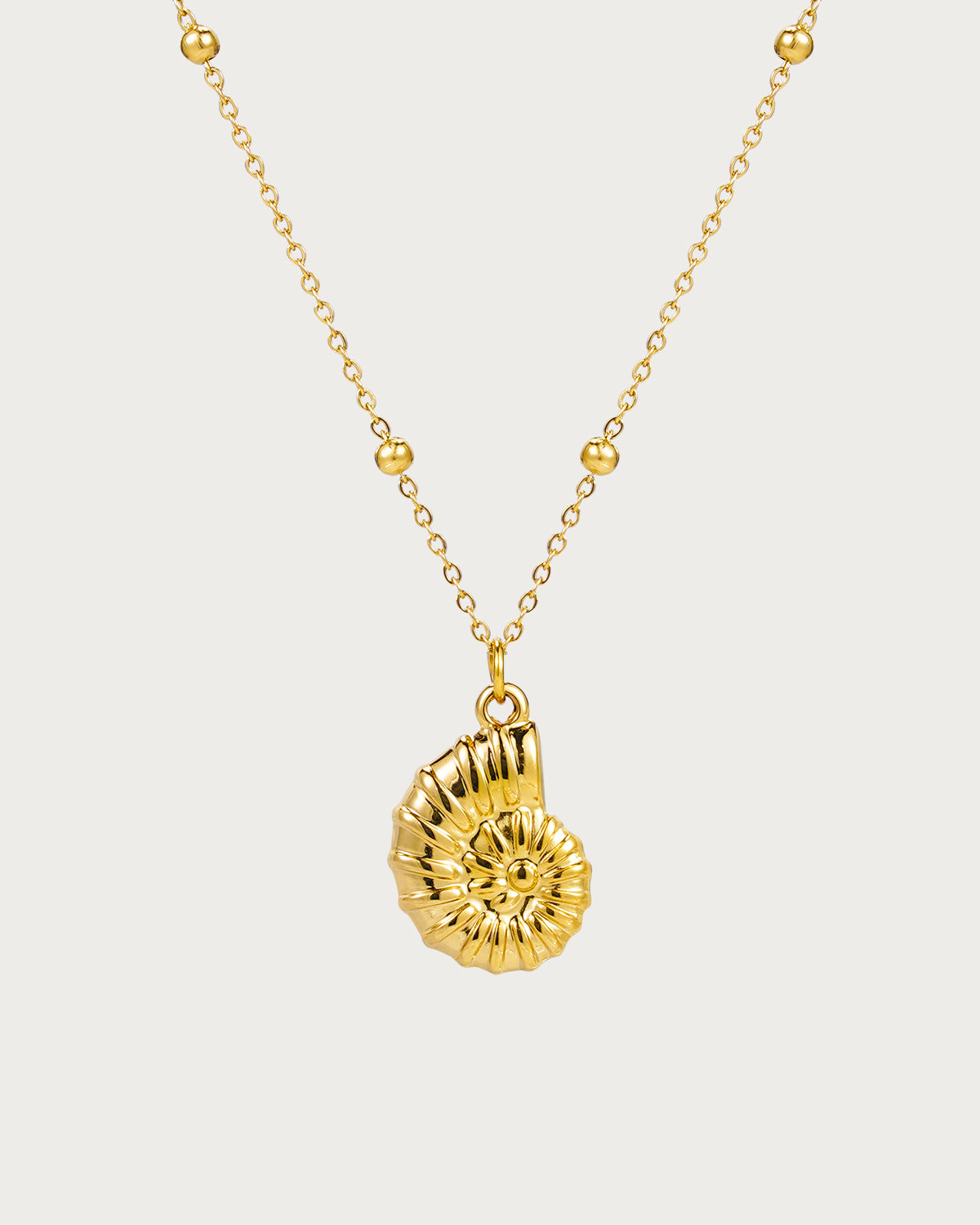 Lynn Conch Golden Pendant Necklace