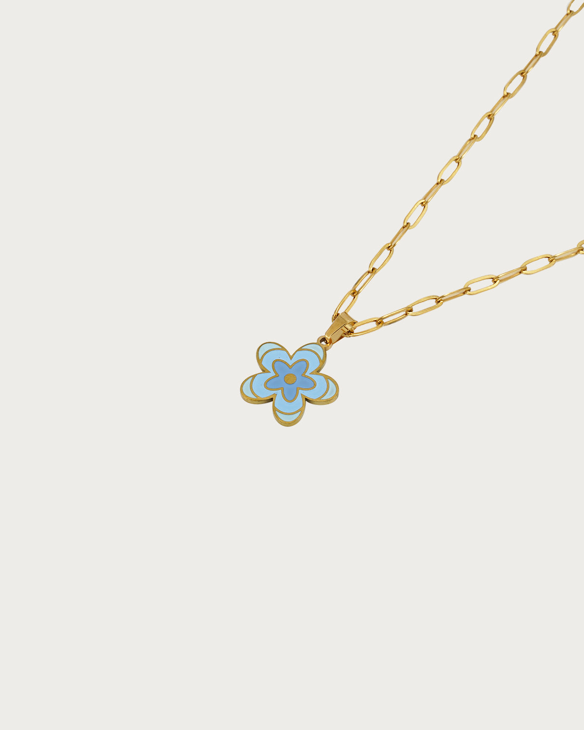 Darlene Cute Flower Golden Pendant Necklace(3 Colors)