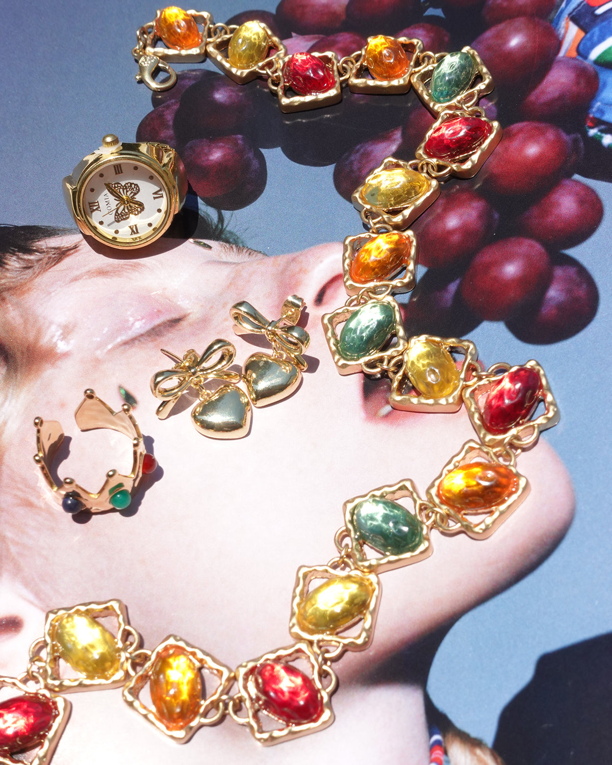 Catherine Candy Golden Necklace