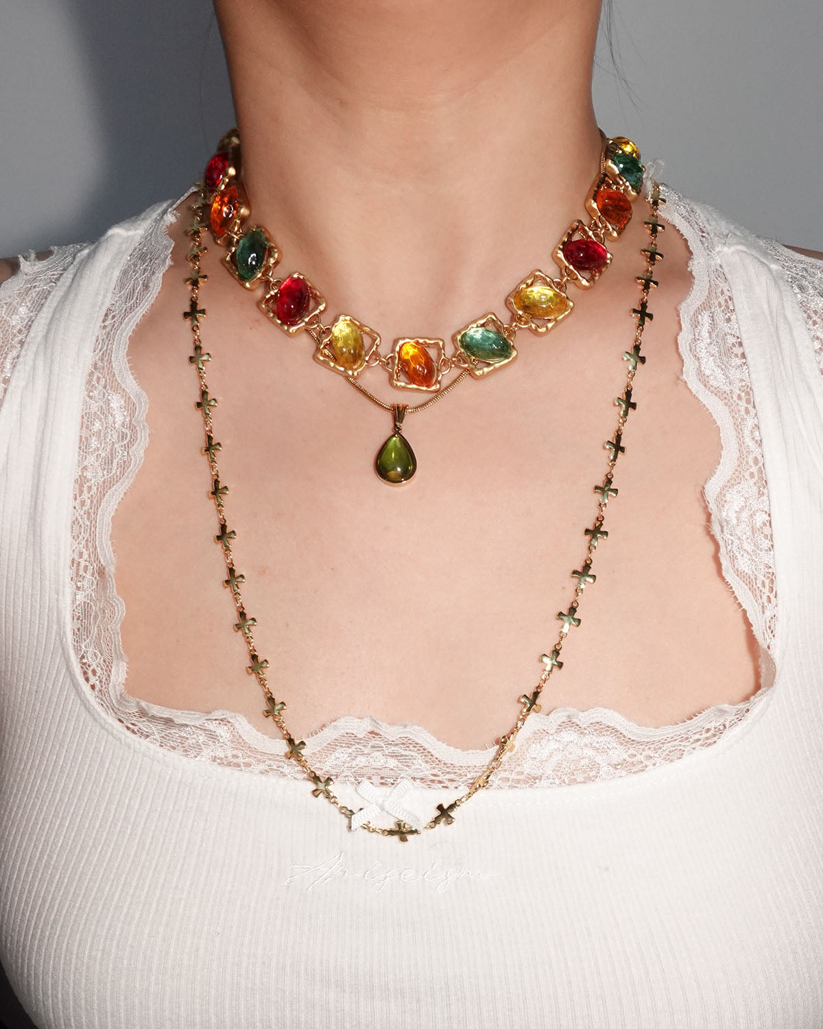Catherine Candy Golden Necklace