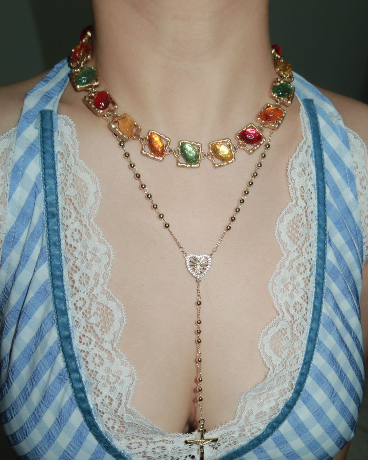 Catherine Candy Golden Necklace