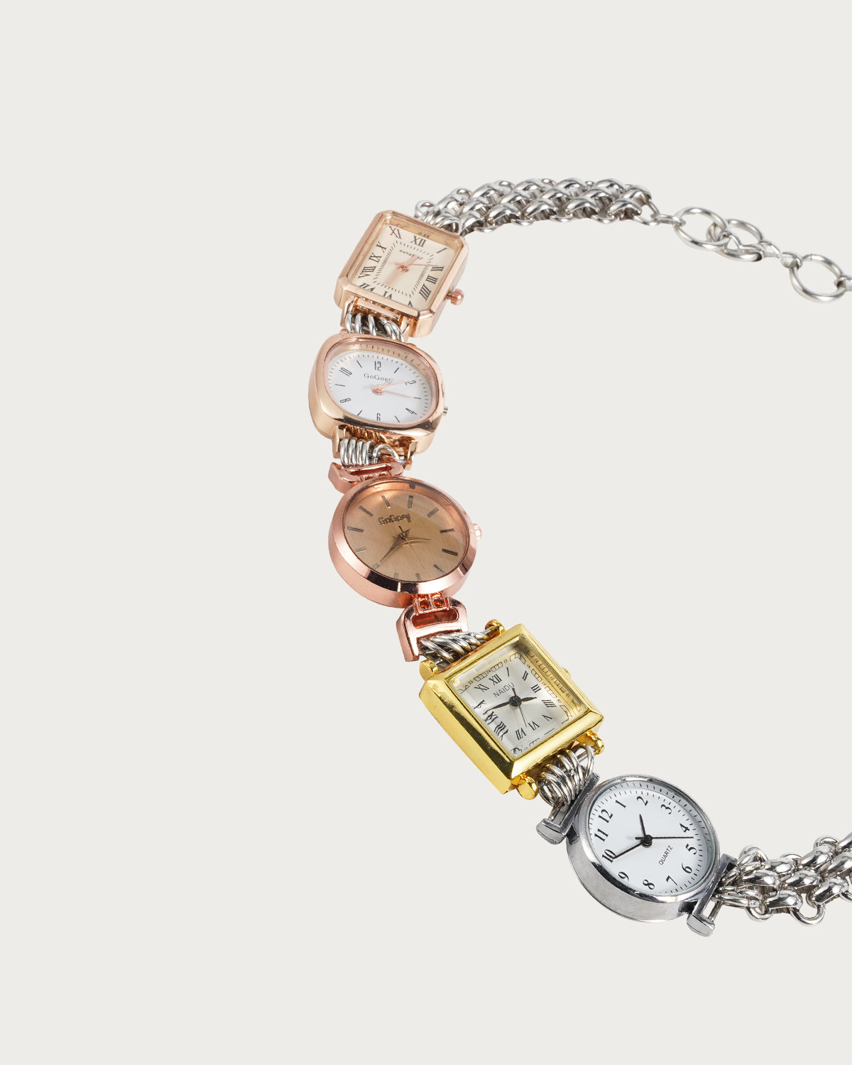 Atalanta Five Watch Faces Choker Necklace