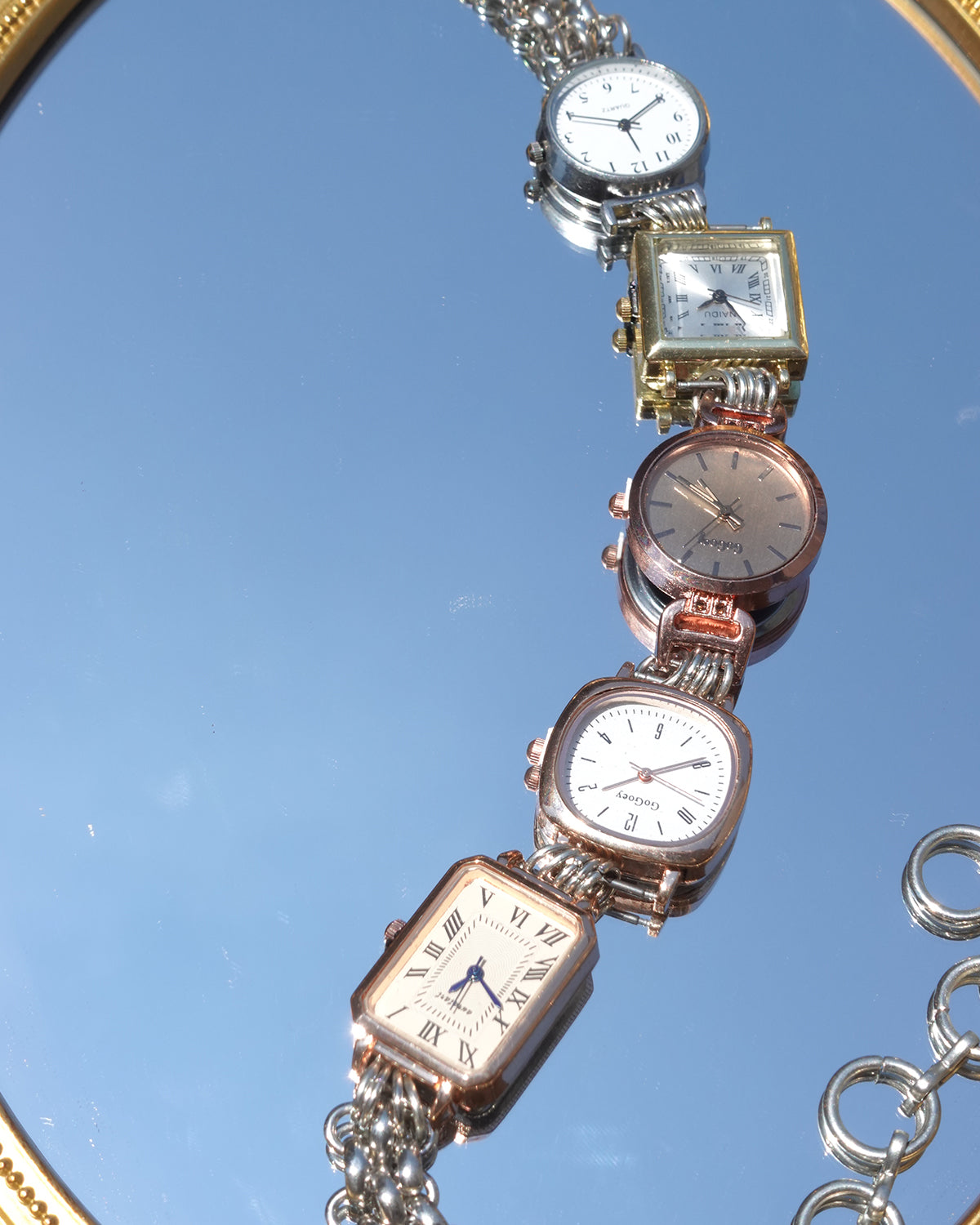 Atalanta Five Watch Faces Choker Necklace