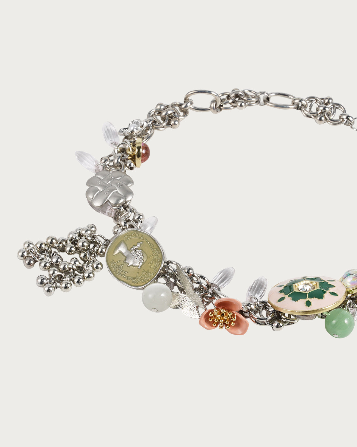 Maeve Punk Enamel Silver Necklace