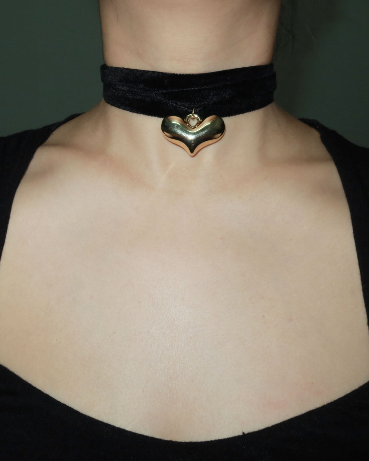 Mignon Heart Golden Pendant Necklace