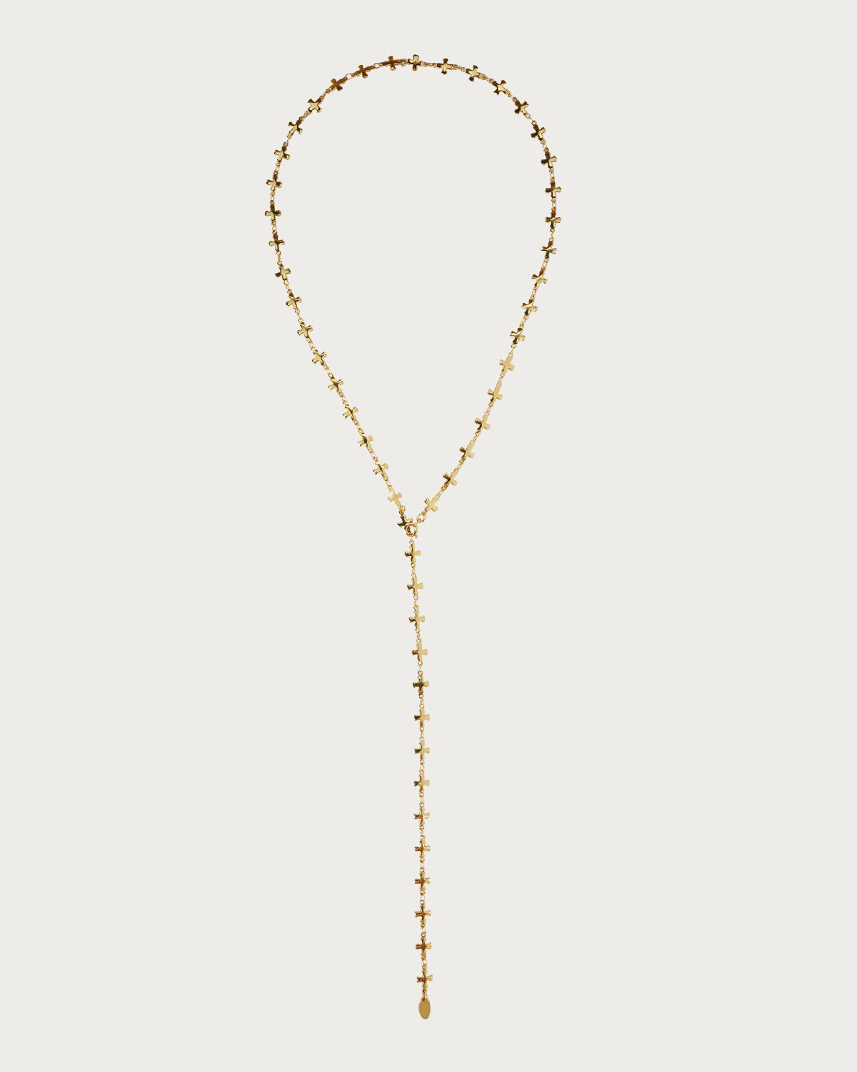 Marian Dainty Cross Link Golden Necklace