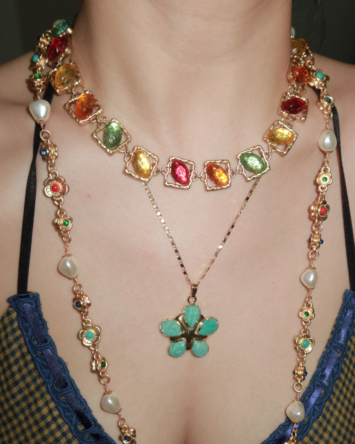 Catherine Candy Golden Necklace