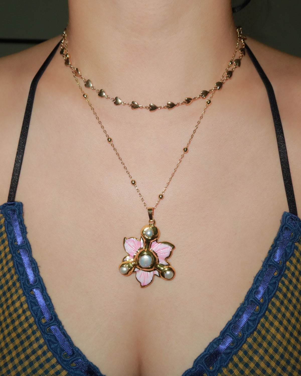 Sigrid Love Heart Golden Necklace