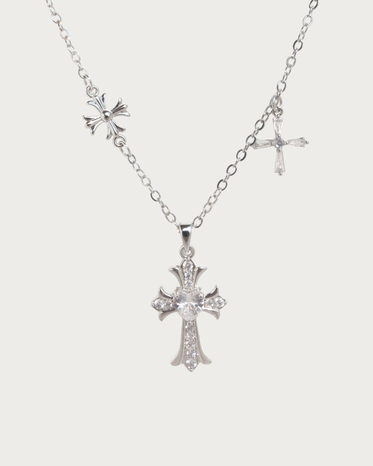 Kristin Vintage Cross Pendant Necklace