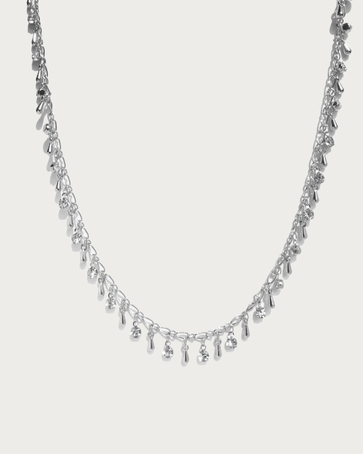 Angela Tear Drop Tassel Golden Chain Necklace