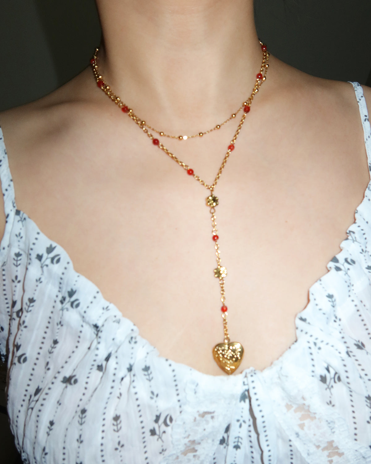 Jennie Golden Lariat Necklace