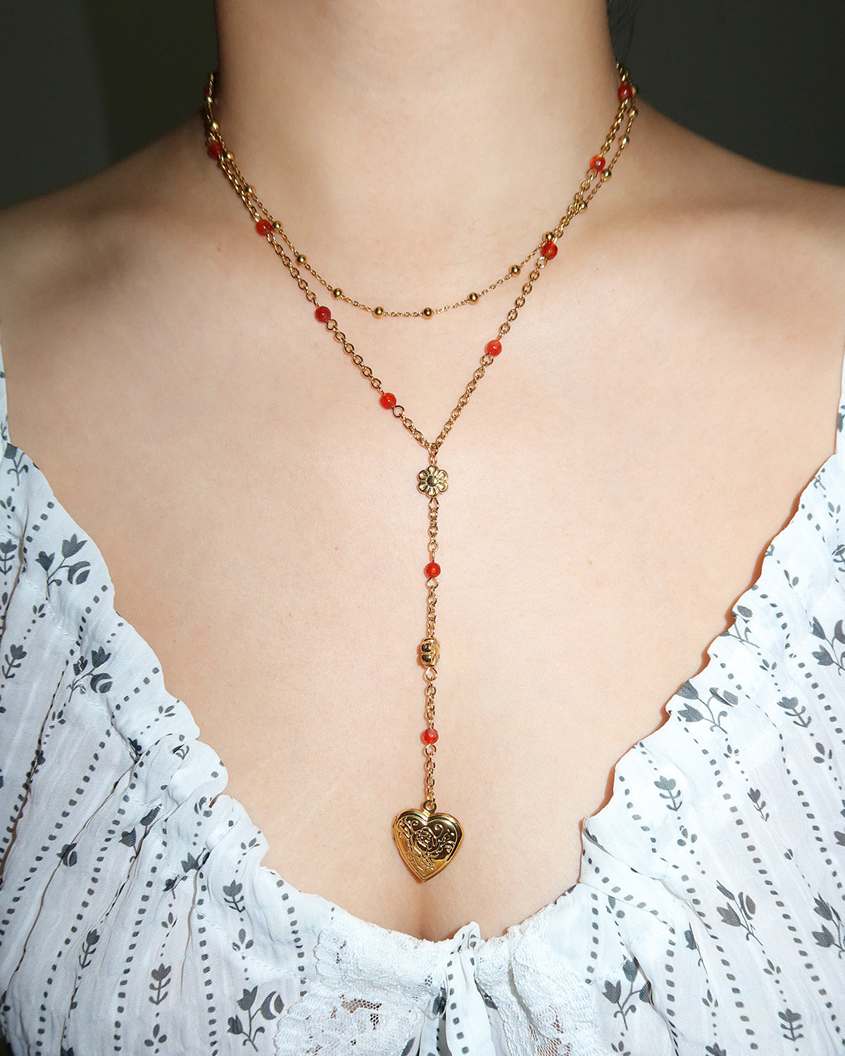 Jennie Golden Lariat Necklace