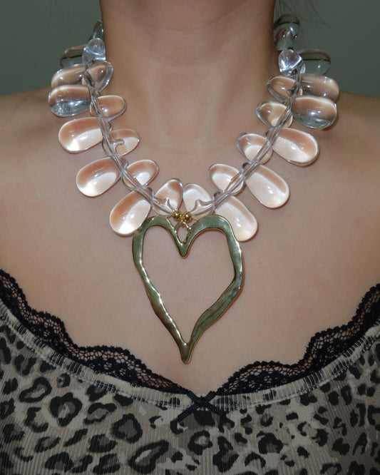 Catalina Resin Heart Pendant Necklace