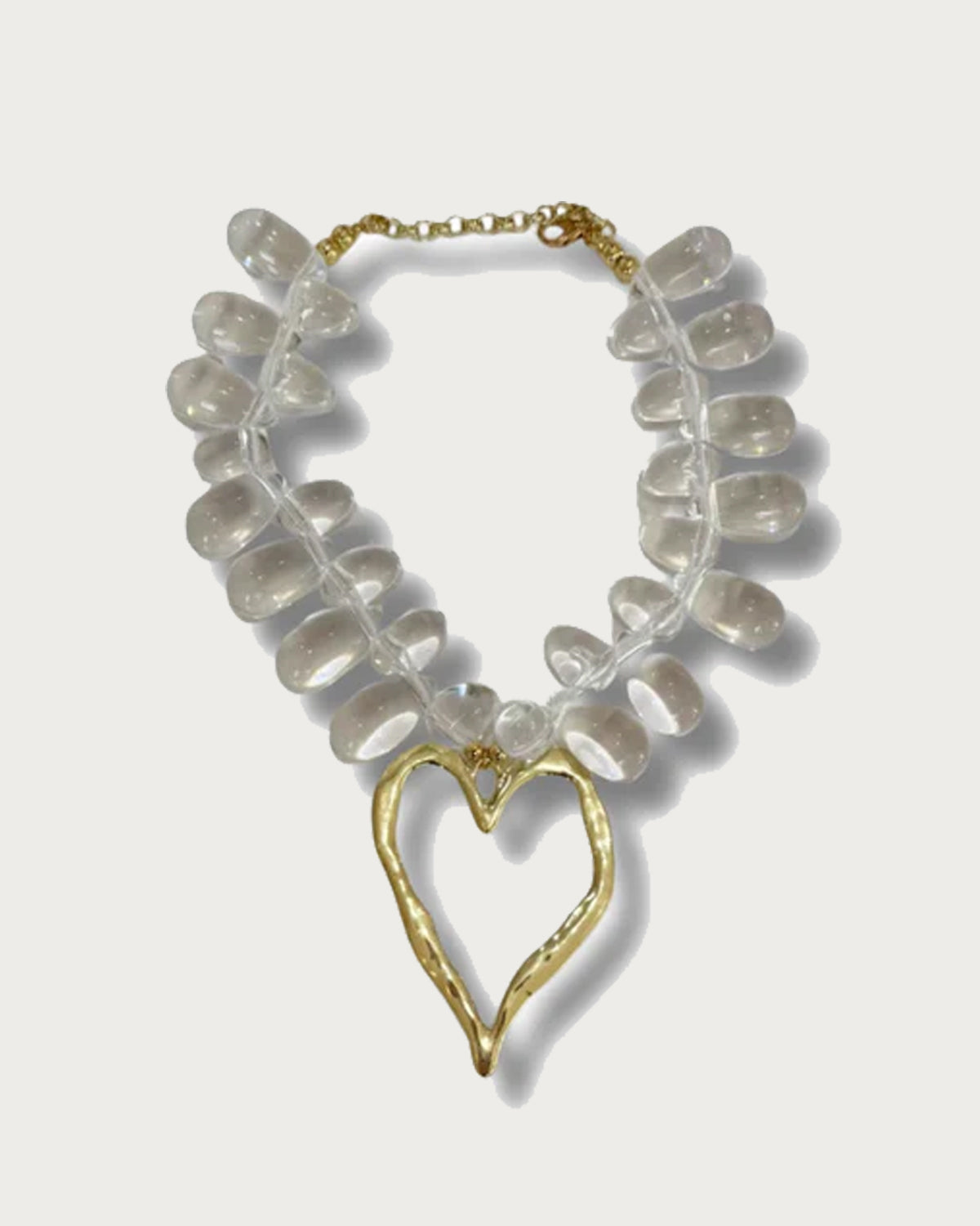 Catalina Resin Heart Pendant Necklace