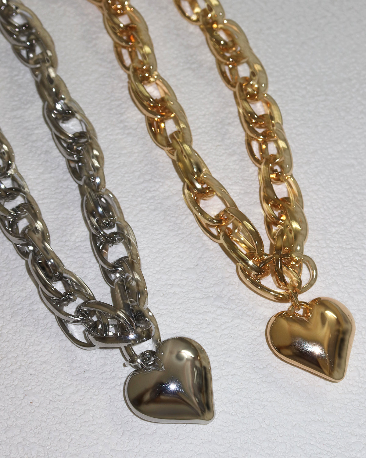 Karen Heart Silver Necklace