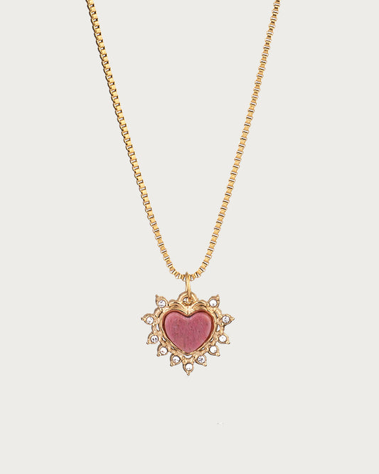 Serafina Sage Green Heart of Eden Golden Pendant Necklace