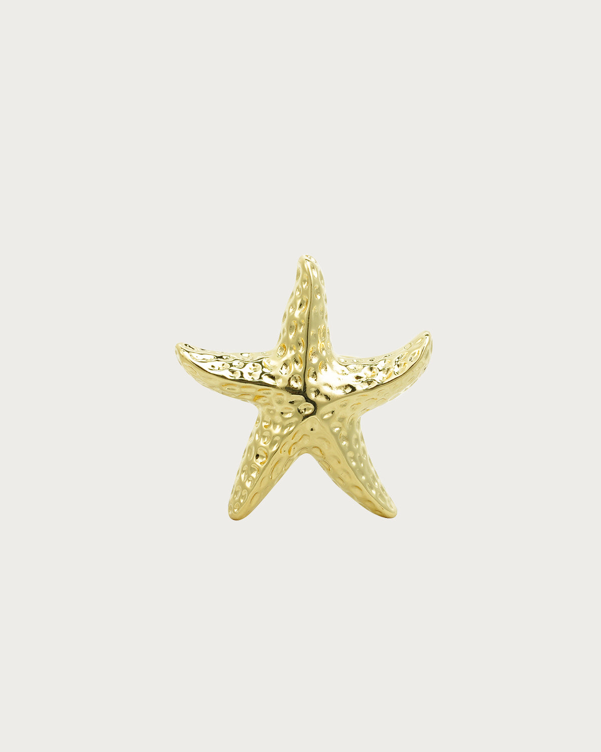 Setlla Textured Starfish Golden Ring