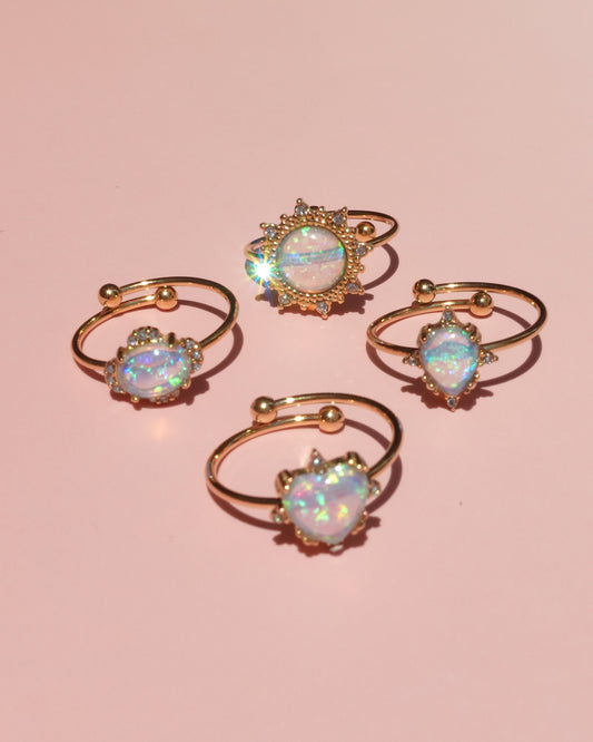 Claire Opal Golden Ring