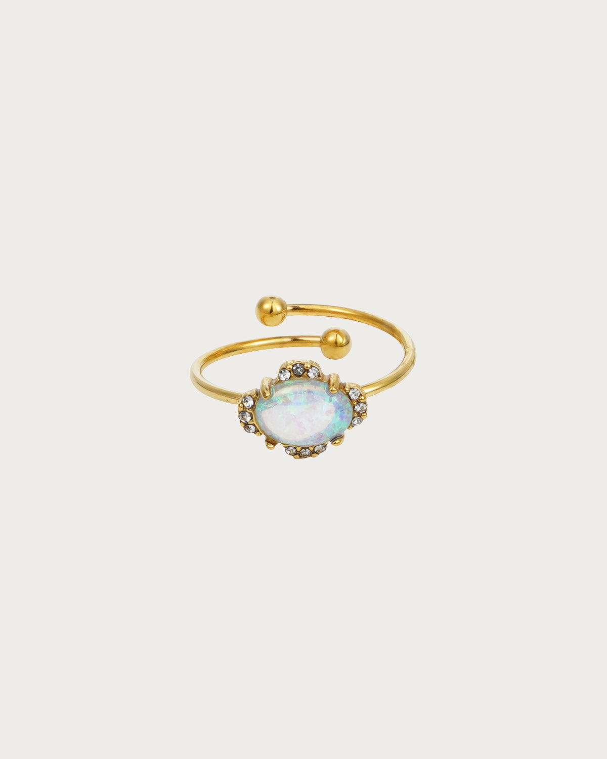 Claire Opal Golden Ring