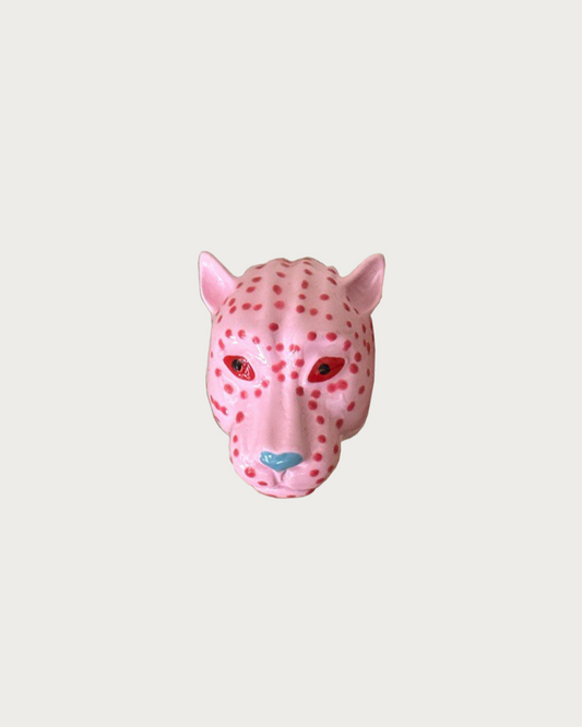 Hedda Enamel Leopard Head Statement Ring