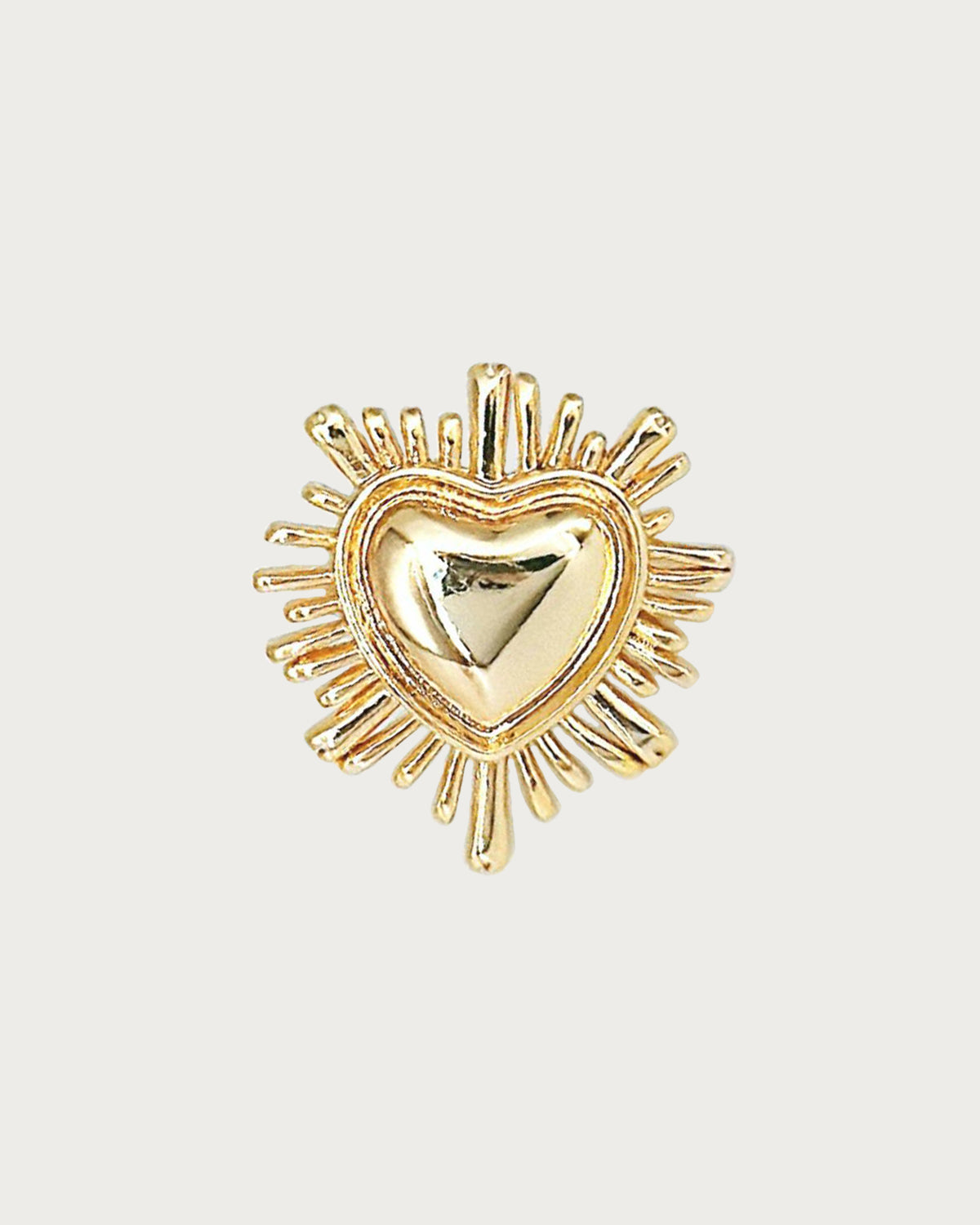 Una Heart Golden Ring