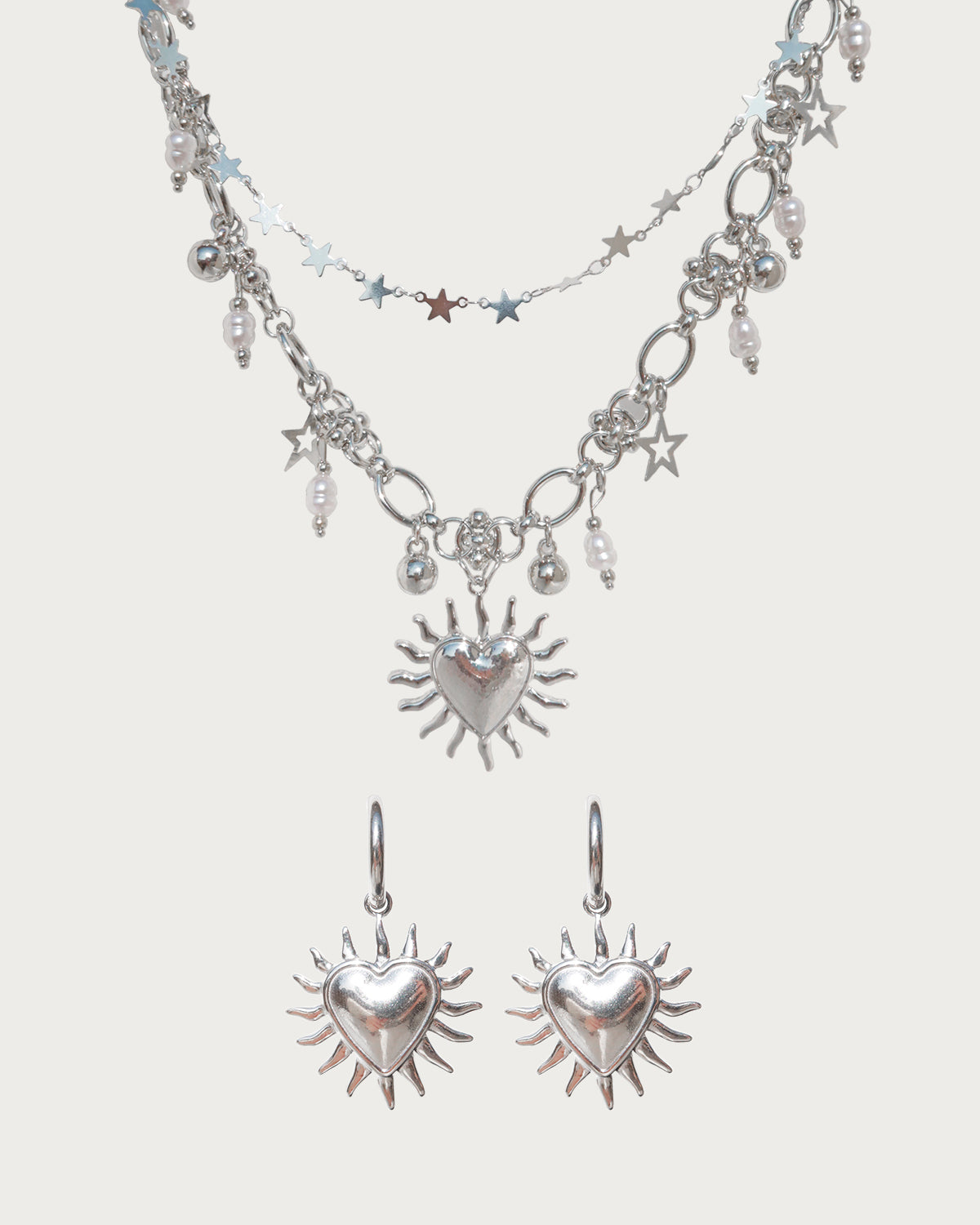 Calista & Olivia Silver 2-Piece Jewelry Set