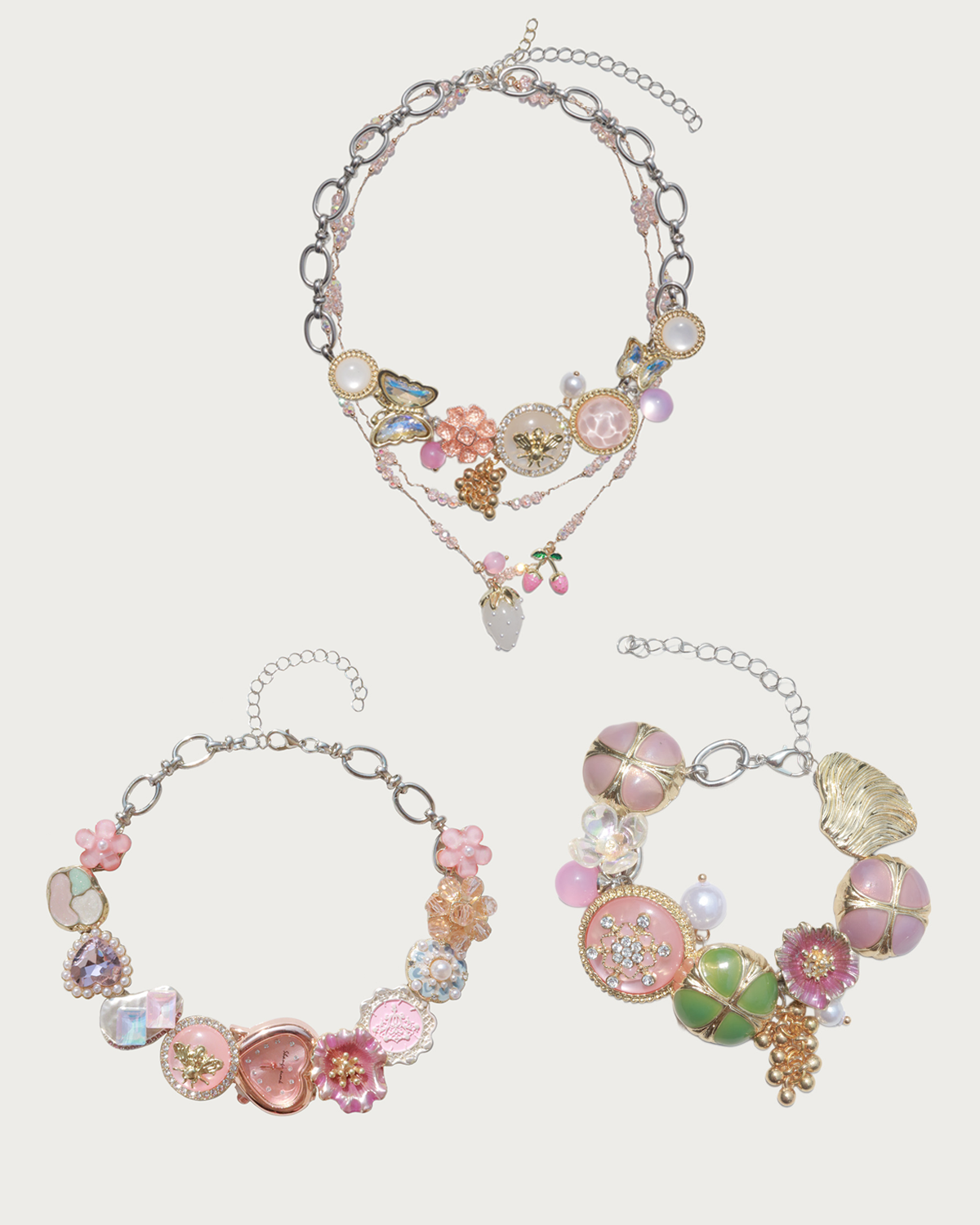 Laurel & Brook & Rosalie Whimsical Lucky Silver Jewelry Set