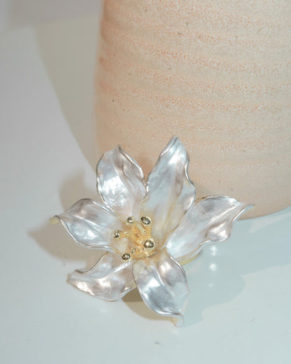Sherry Enamel Flower Ring