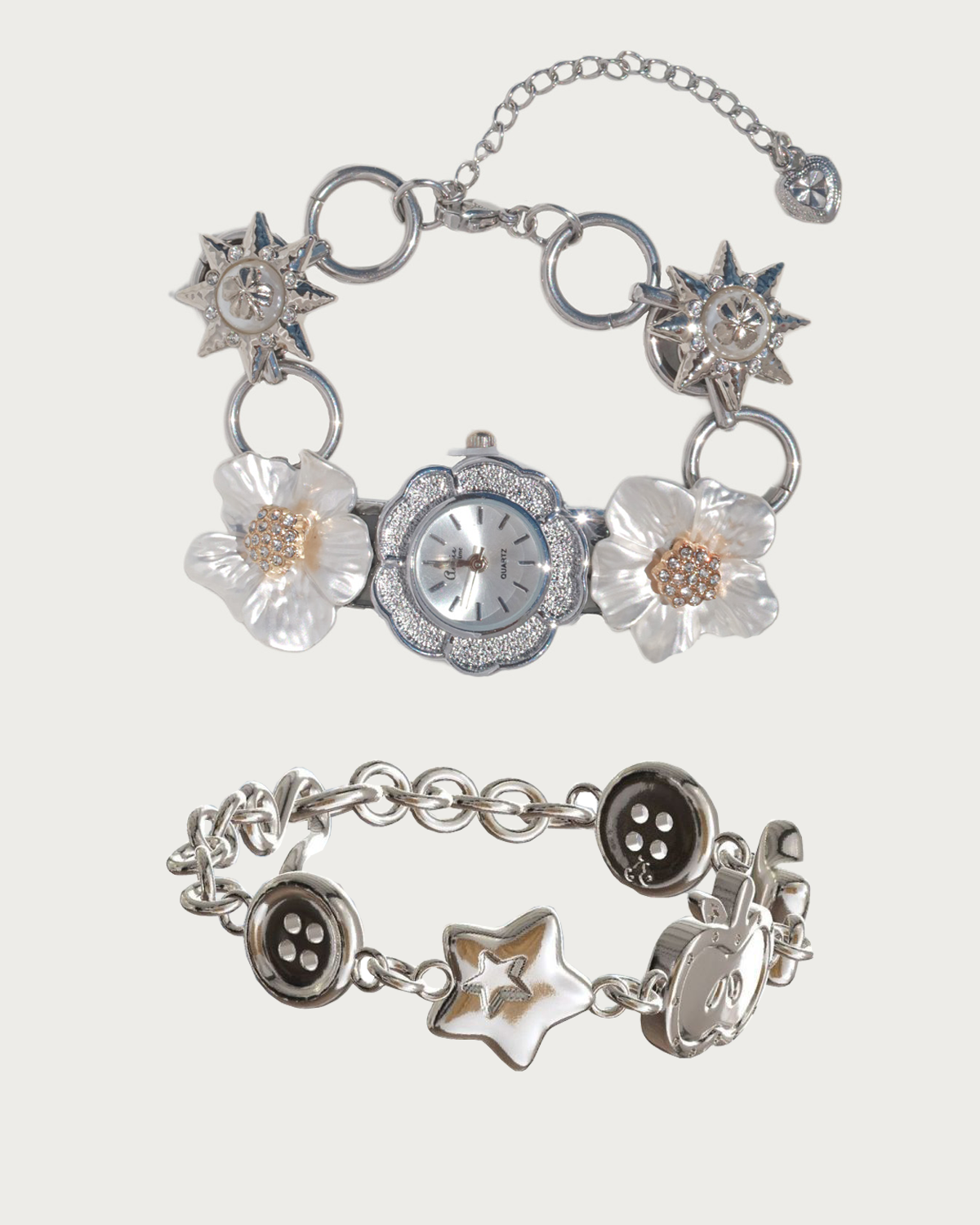 Celeste & Vivien Silver Bracelet Set