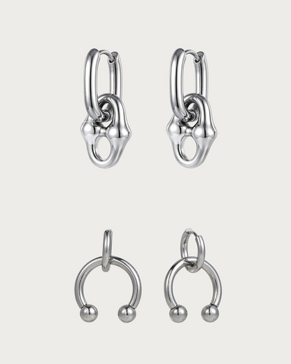 Chloe & Nox Inspired Silver Earrings Set